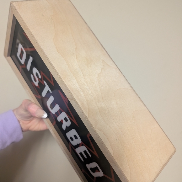 Vintage Disturbed And Psycho Double-Sided Sign Lite - Picture 8 of 8